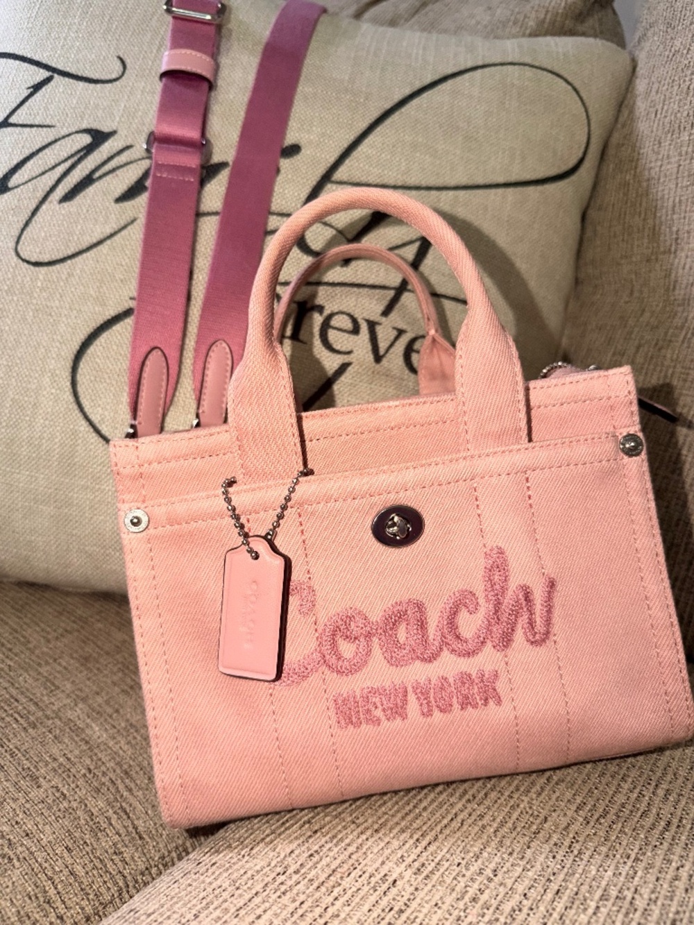Coach Ballerina Pink Mini Tote 20